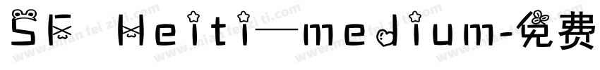 SF Heiti—medium字体转换